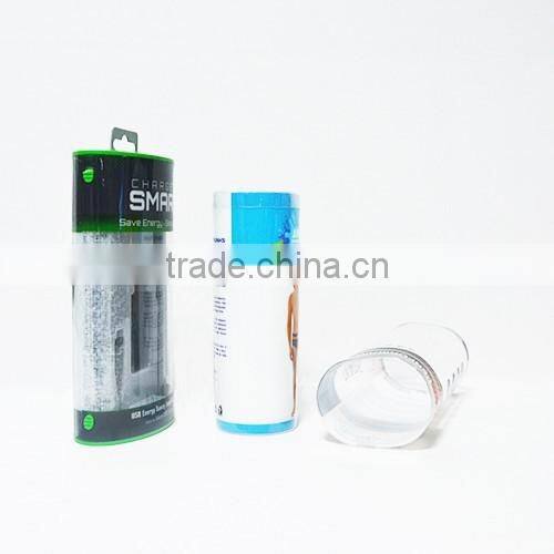 high quality wholesale plastic tube with printing ,beautiful round gift box