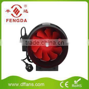 100mm Black Plastic Inline Duct Fan