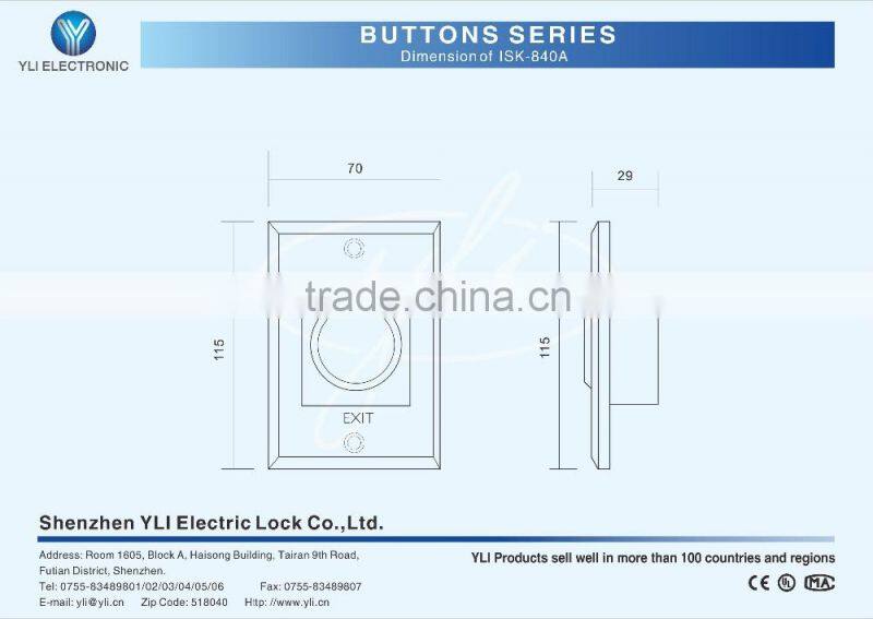 No touch infrared sensor Button
