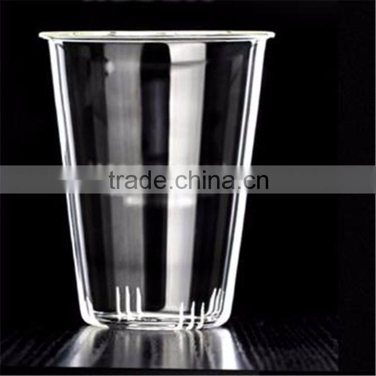 Mouth-blowing heat resistant borosilicate glass tea cup/pot Fashion glass cup 400ml ,promotional gifts