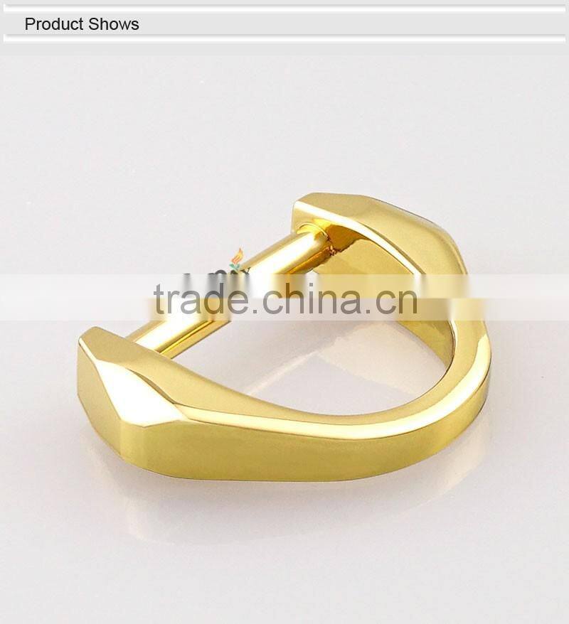 High Grade Gold Metal D Ring For Handbag