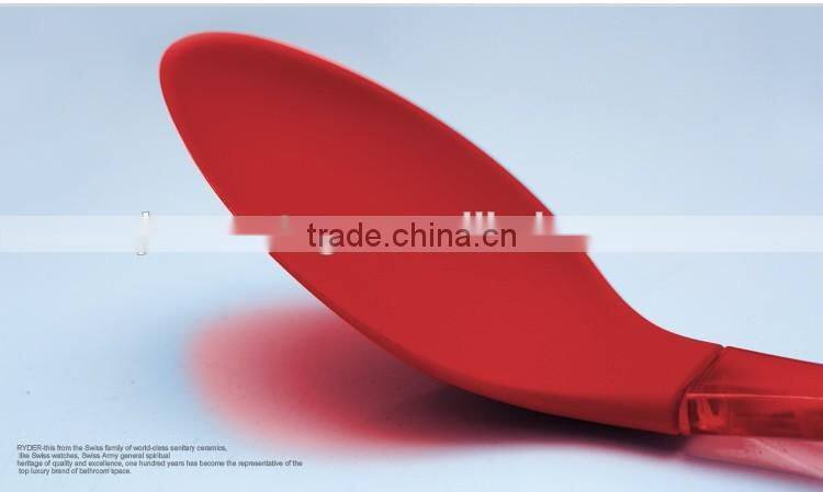 3pcs High-temperature Red Nylon Kitchen Utensils Including Ladle, Spoon, Slotted turner