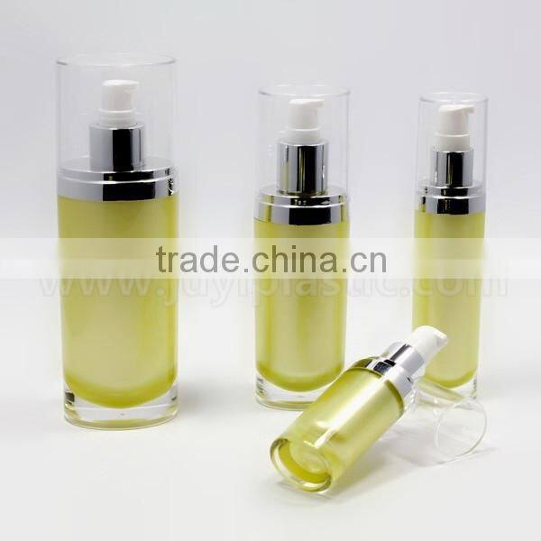 silver square acrylic cosmetic bottles container