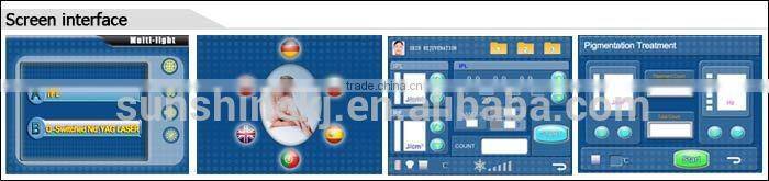 2 in 1 portable salon use CE approved e-light ipl rf+nd yag laser multifunction machine