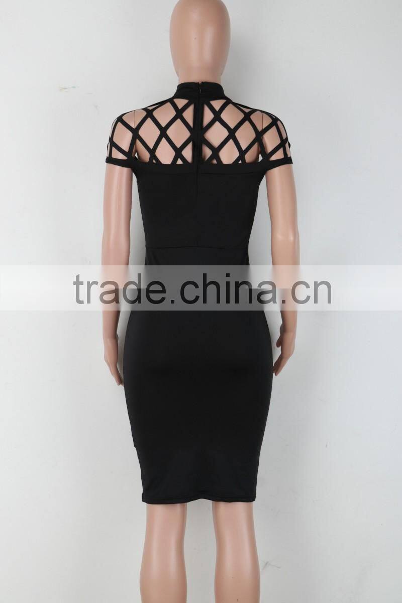 Bonvatt Europe and the United States sexy flower grid package hip skirt bandage skirt night