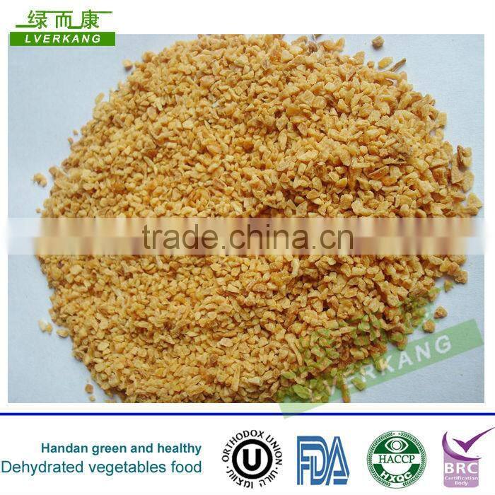 26-40mesh Dehydrated fried garlic granules spice from Tianjin or Qingdao port