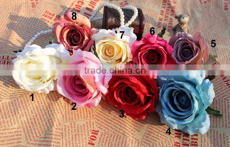 LFH058 wedding event favor quality artificial flower head rose