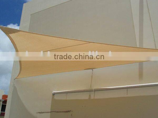 UV resistant triangle shade sail