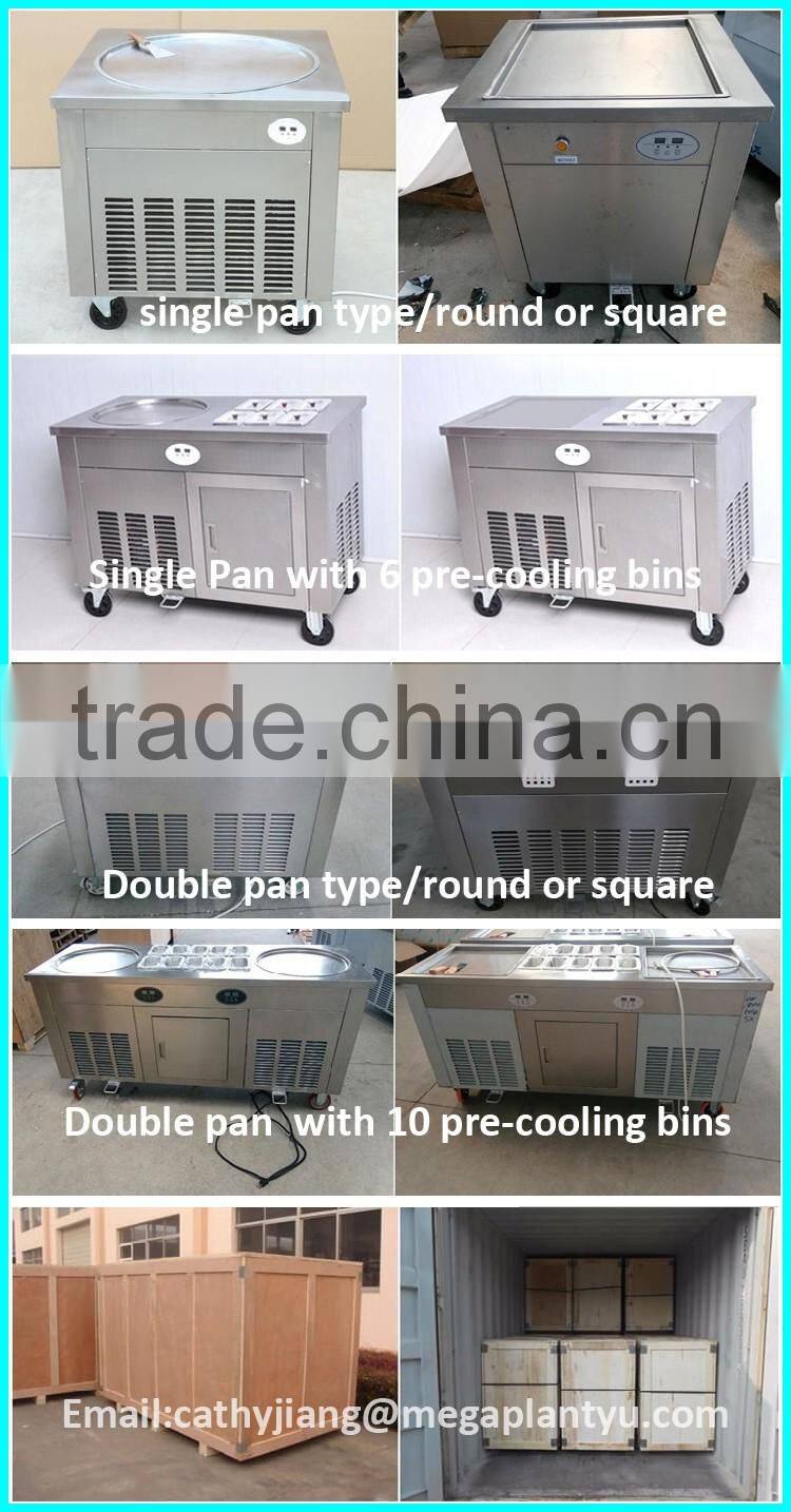 rolled pan fried ice cream machine
