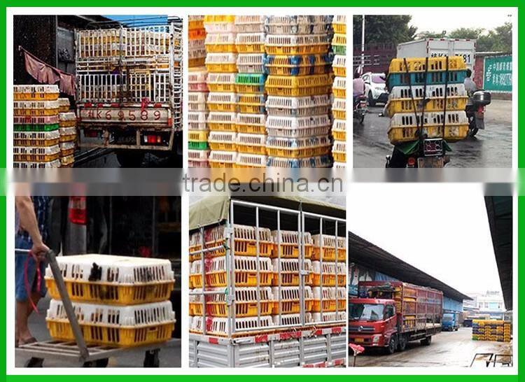 Big sliding door and easy to open plastic live chicken crates chicken transport cage