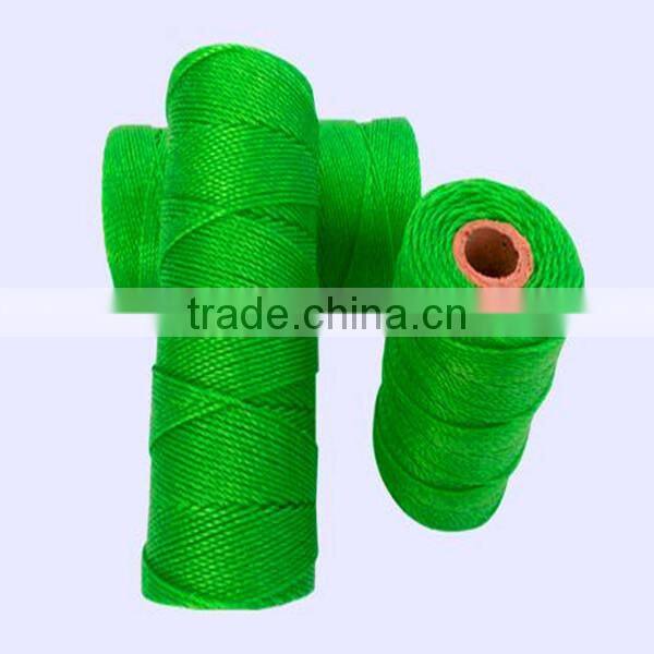 colored pe rope with 3 strands/twisted rope/fishing net twine