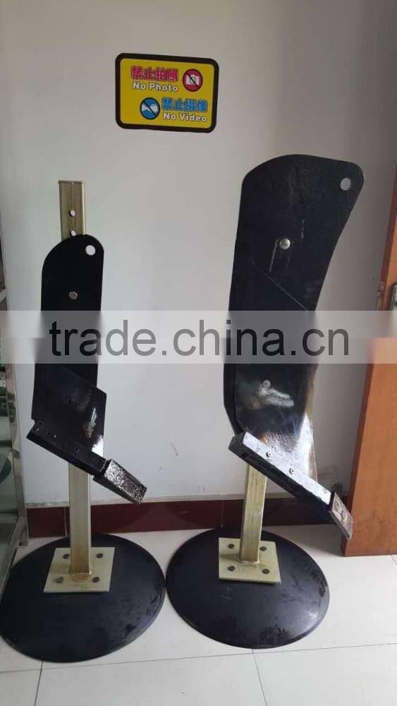 Steel material surface, plough