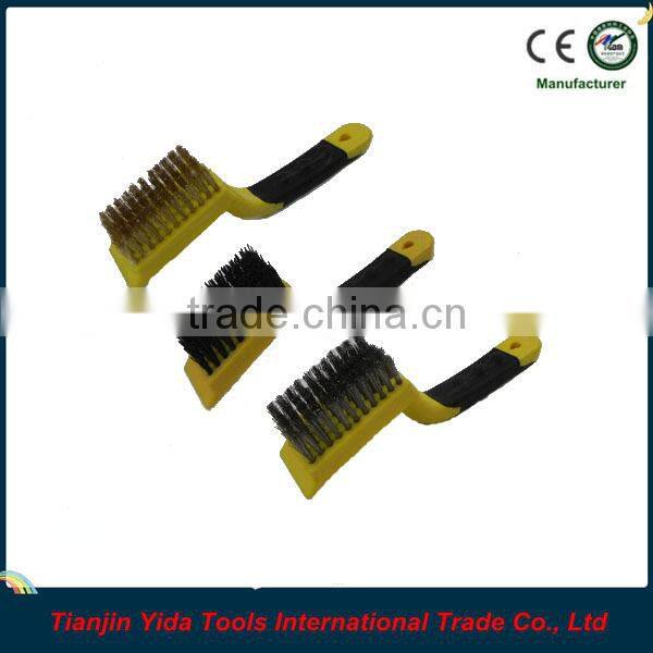 3PCS Two-color Rubbery Handle Brush