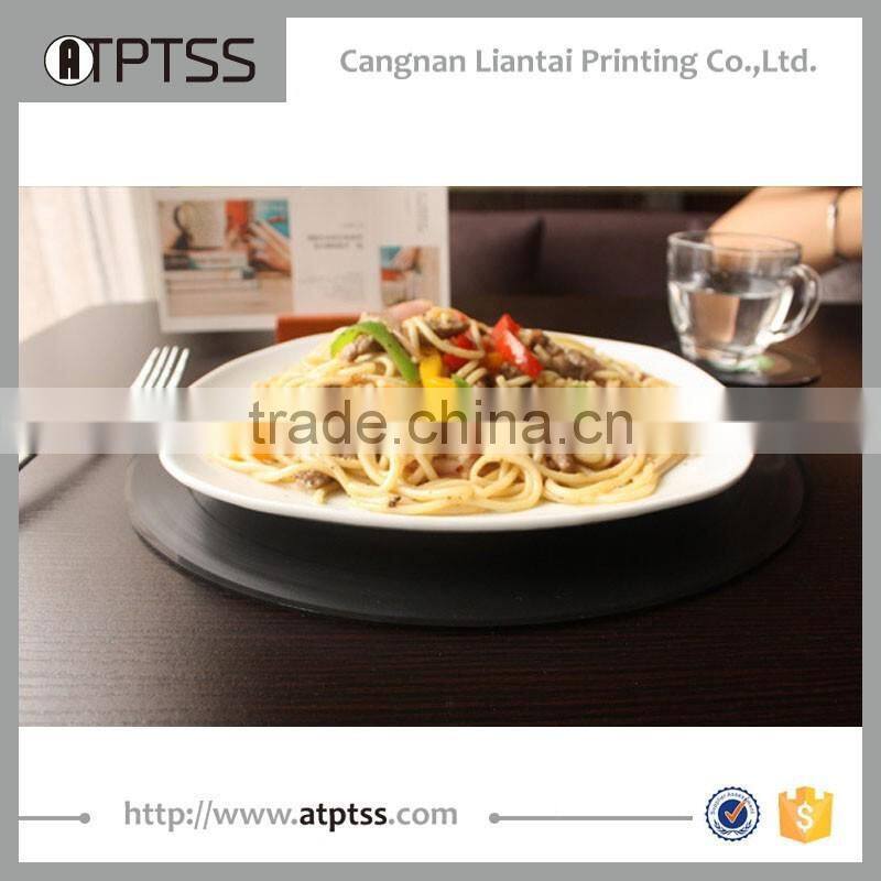 New style design Black plastic record meal pad