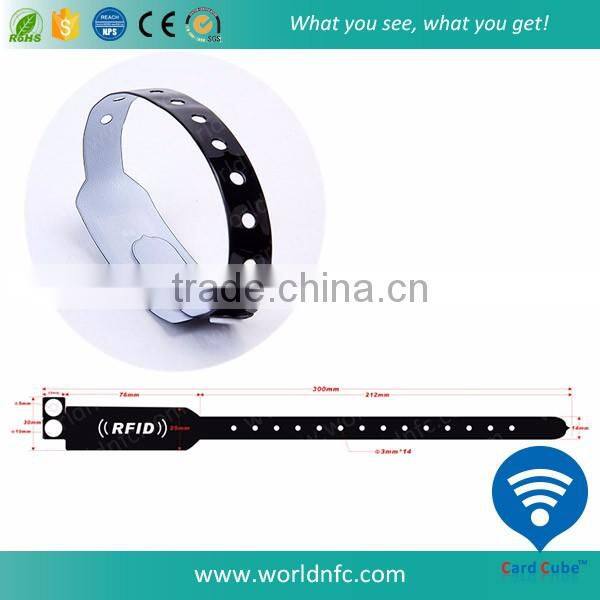 Disposable RFID PVC/ Vinyl Wristband for Party or Event