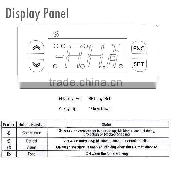 Digital Microcomputer Refrigeration Temperature Controller Compressor Defrost Fan + NTC PTC Probe type