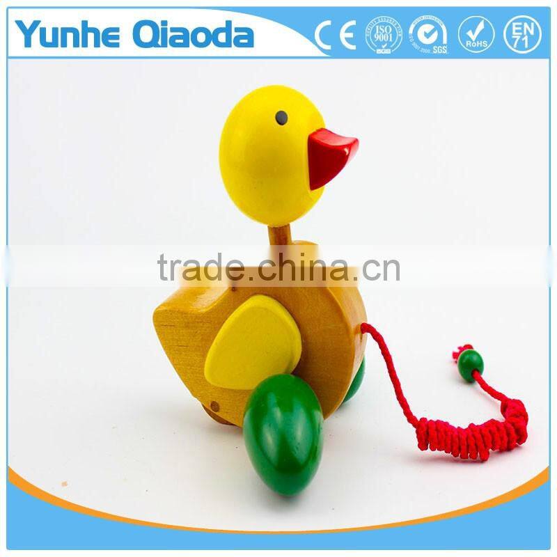 colorful Pull Along duck Wooden Toy as you pull they make a a fun baby