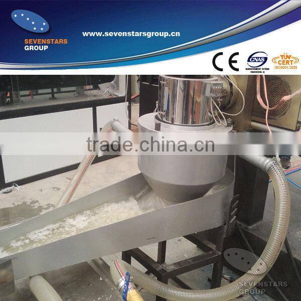 side force feeder pp woven bags pelletizer / plastic granulator