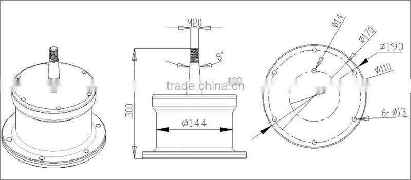 Best Price 2016 New Style 500w vertical wind turbine street lights