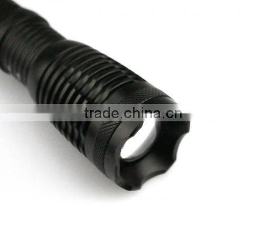 XML-T6 rechargeable zoom flashlight LED torch flashlight tactical flashlight