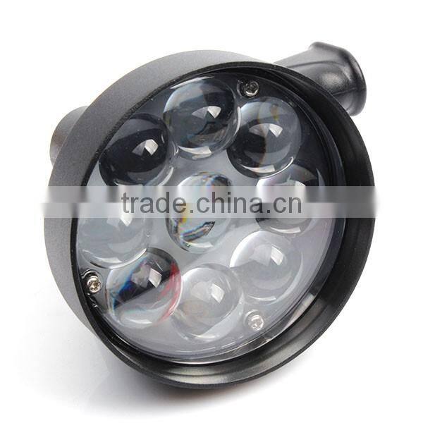 Aluminum alloy head CREE 27W LED rechargeable handheld spotlight fox lamping security torch 2200lm