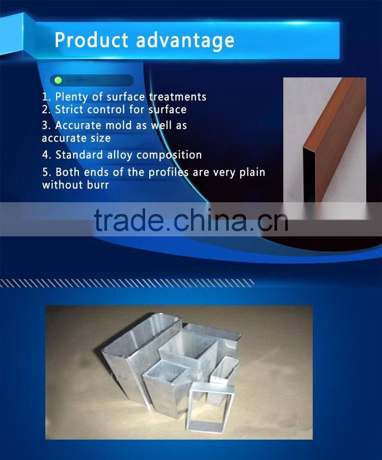 Aluminum hollow profile 6063-T5 aluminum square hollow tube