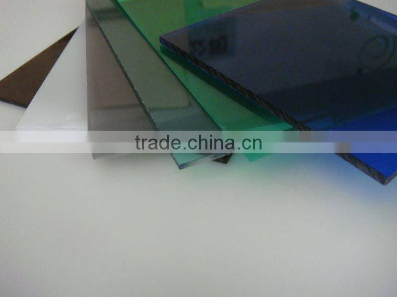 Makrolon Bayer material uv coated colored polycarbonate solid sheet