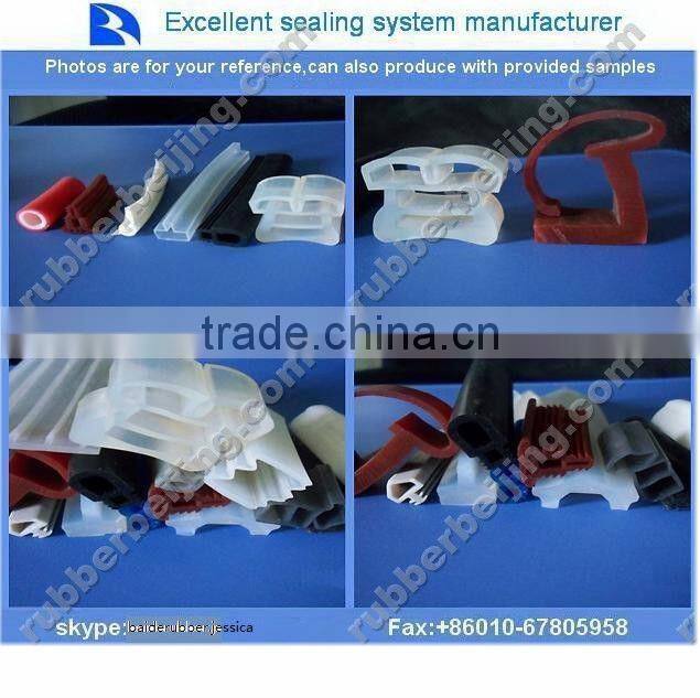Interior door frame rubber seal