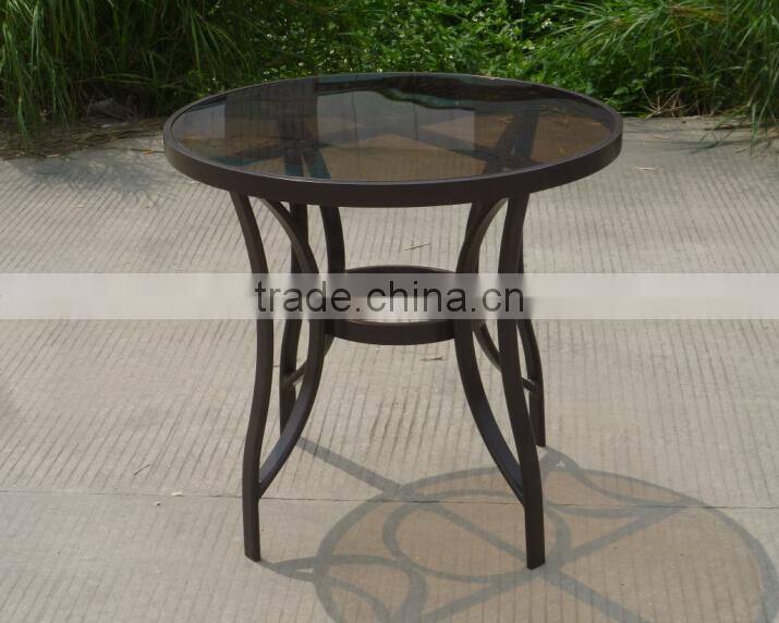 Elegant garden Aluminum dining table and rattan chair (CF720T)