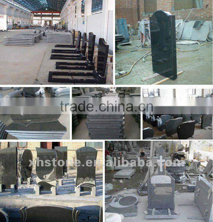 2014 New Style Natural Stone Funerary Grave Markers Gravestone Flower (24 years factory)