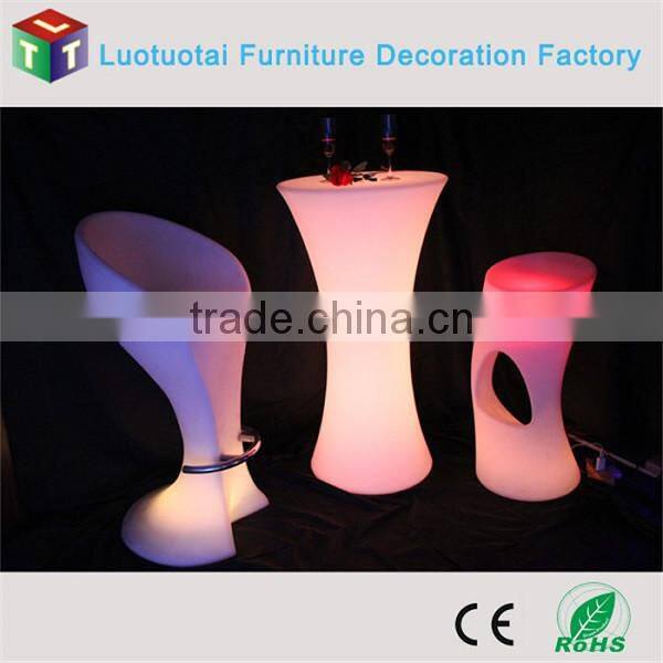 illuminated led furniture/party/event decorative roman pillars led cocktail table