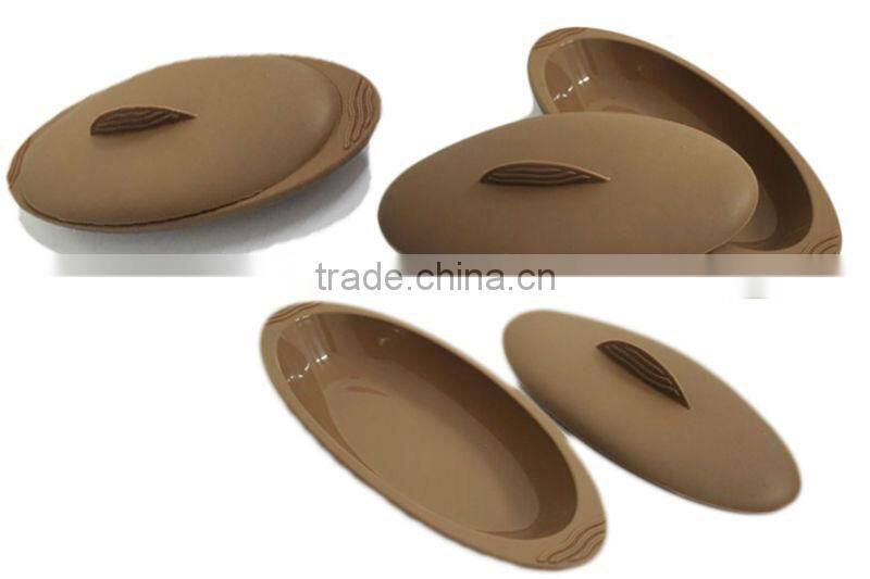 Personalized microwave Silicone steamed fish bowl Silicone steaming bowl