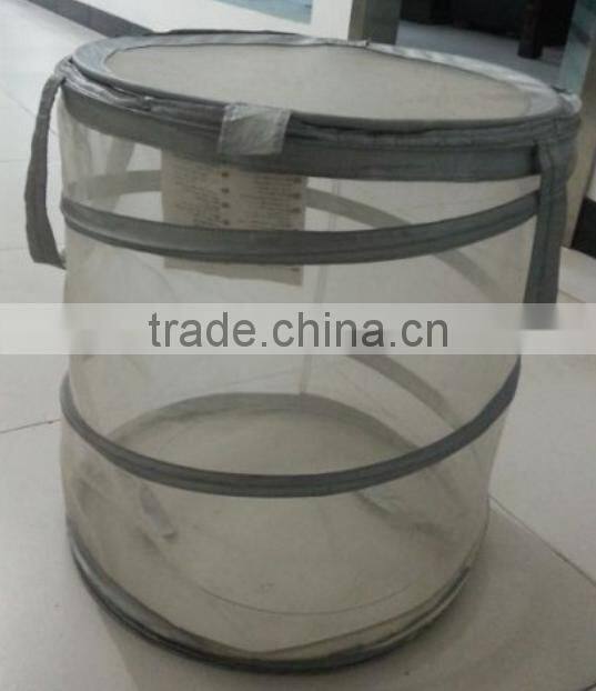 Store More Good Quality Grey Mesh Foldable Pop up Laundry Hamper