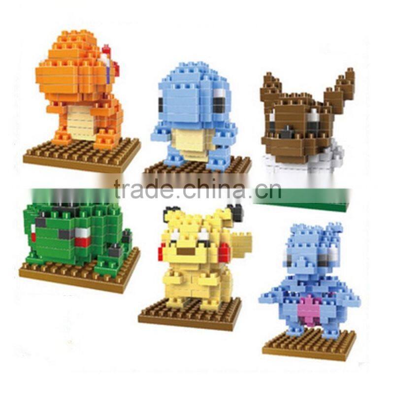Hot sales pokemon ball toys magnetic building blocks, mini pokemon blocks