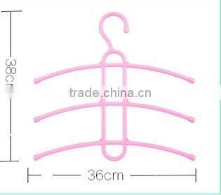 Wholesale Stock Small Order Plastic Magic Fishbone Shaped Hanger with 3layers