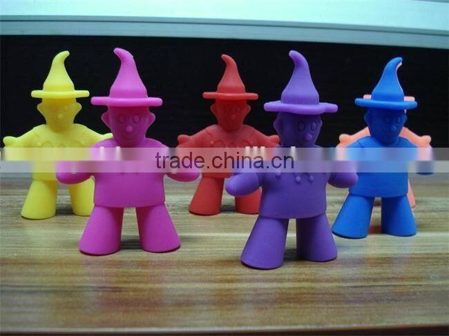 high quality clown -shaped silicone chopsticks holder