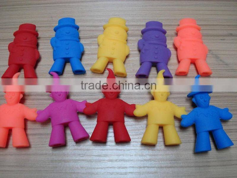 high quality clown -shaped silicone chopsticks holder