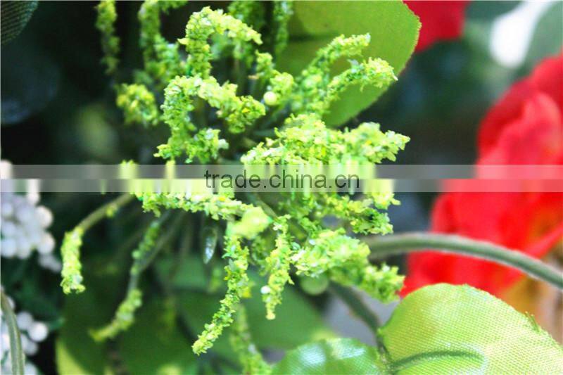 Home and outdoor garden table wedding gate decoration 60cm or 24inches Height artificial 3 heads flowers E04 0625