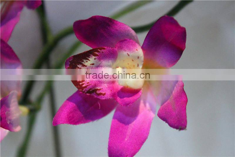 Home and outdoor garden table wedding gate decoration 60cm or 24inches Height artificial 3 heads flowers E04 0621