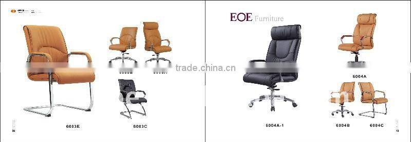 High back lack PU office chair 6001A-2