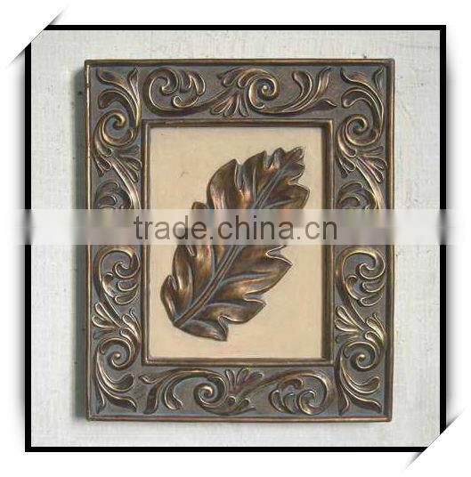 Elegance 14 inches bronze resin decorative wall plaque