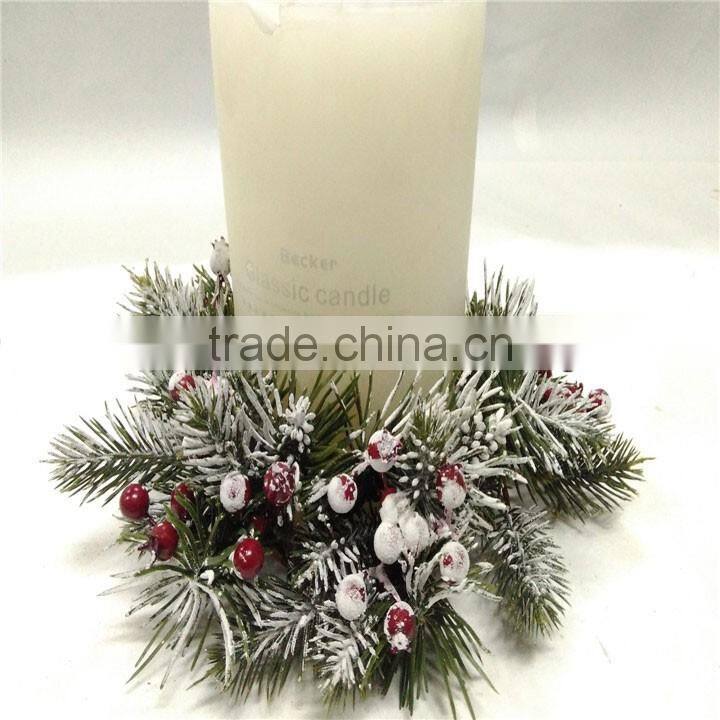 Factory direct sales Christmas candle garland decorative wreath