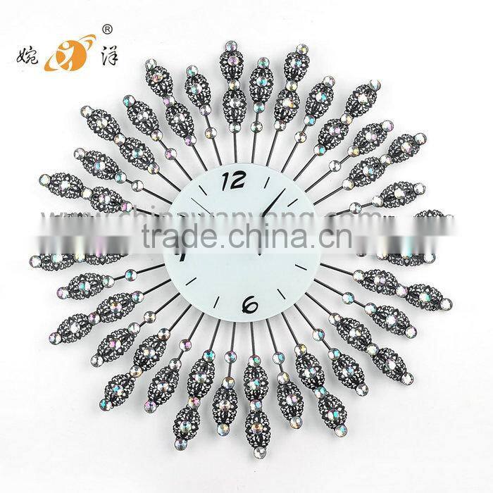 Custom Good Quality Lower Price Crystal Clear Design Wall Clock