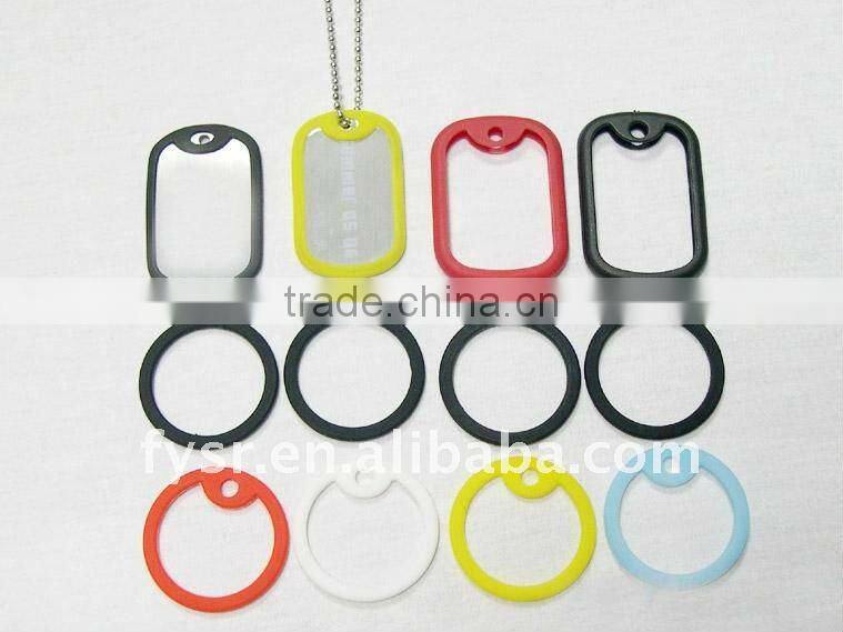 custom couple silicone dog tags
