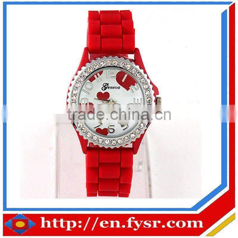 2012Hot sale!!! Fashionable colorful trendy novety blue silicone strap watch
