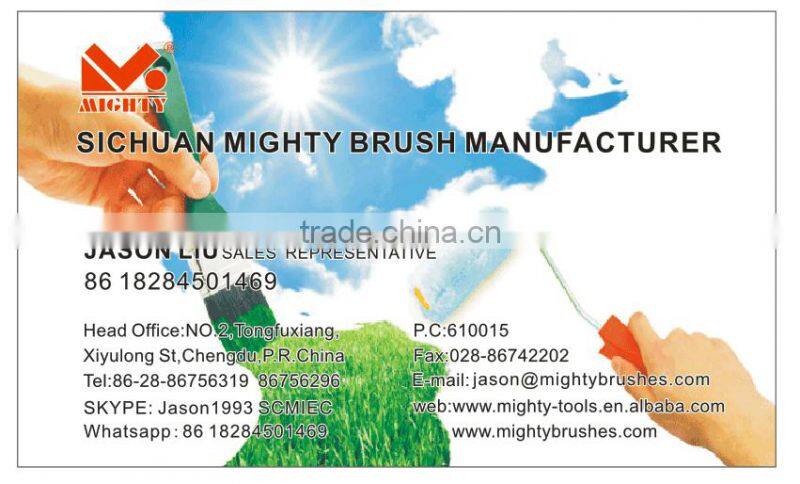 plastic handle stainless steel ferrule mixed bristle paint brush