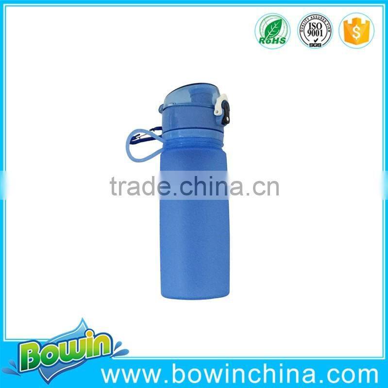 2016 new products Eco-friendly silicone foldable water bottle as seen on tv