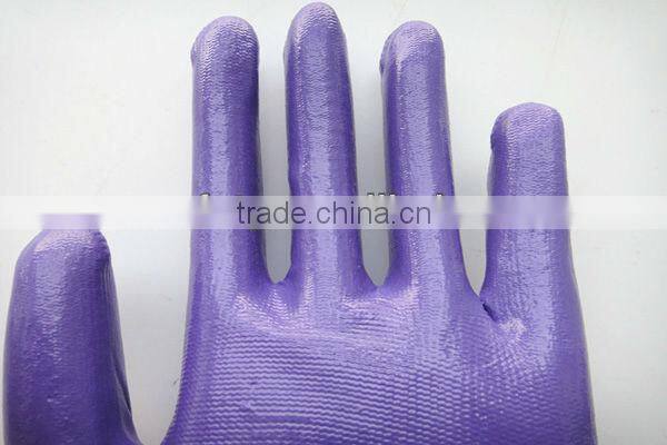 Nylon Knitted Garden Work Nitrile Coated Gloves ZMR778