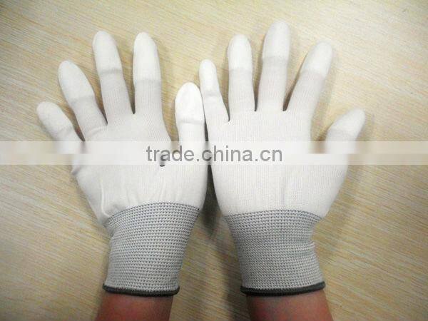 Nylon Knitted ESD Palm Coated PU Gloves ZM803