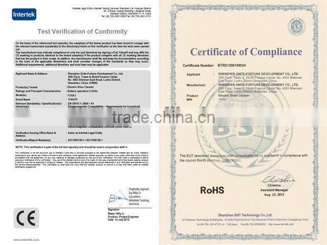 Cordless leather shoe dust cleaner